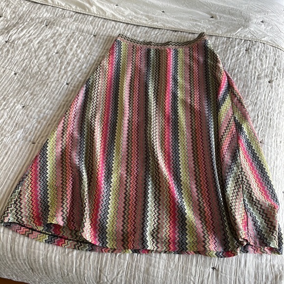 NWOT Maeve neon knit midi skirt. - Picture 2 of 3